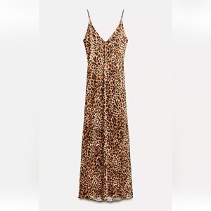 Leopard Print Slip Dress